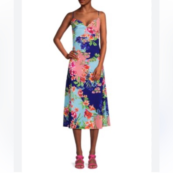 Guess Floral Midi Dress - Picture 3 of 9